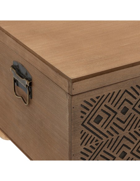 Lot de 2 malles Exotic panama Marron Atmosphera