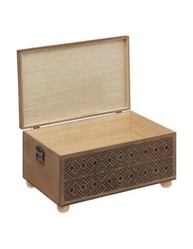 Lot de 2 malles Exotic panama Marron Atmosphera