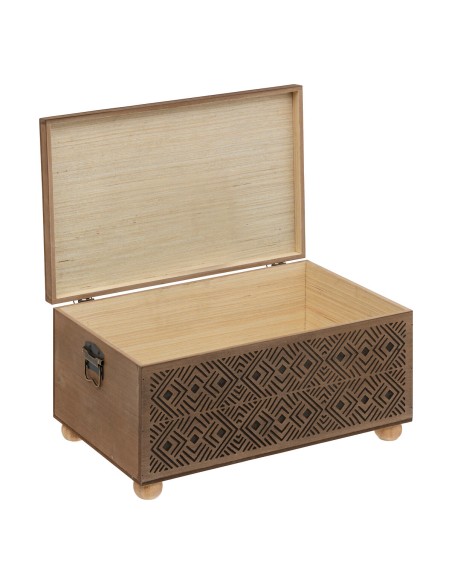 Lot de 2 malles Exotic panama Marron Atmosphera