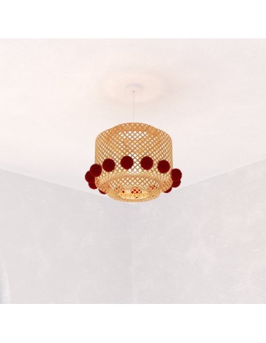 Suspension Pompons Liby D28 Beige Atmosphera For Kids