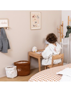 Lot de 2 paniers Ferme bouclette Bicolore Atmosphera For Kids 2