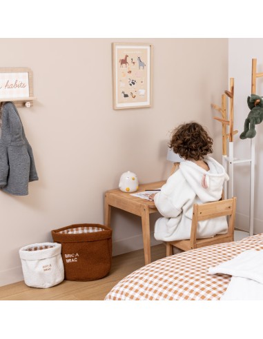 Lot de 2 paniers Ferme bouclette Bicolore Atmosphera For Kids