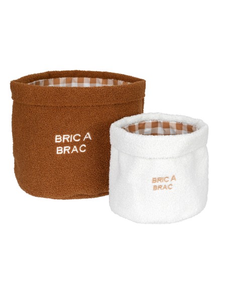 Lot de 2 paniers Ferme bouclette Bicolore Atmosphera For Kids