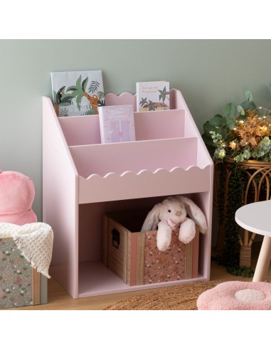 Bibliothèque Festonnée Pour Enfant Rose Atmosphera For Kids