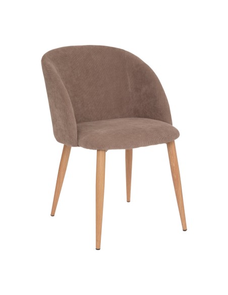 Lot De 4 Chaises Céleste Pieds Imitation Hêtre Taupe Atmosphera