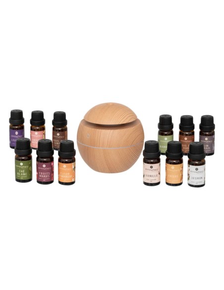 Coffret senteur Giro avec 12 huiles Beige Atmosphera