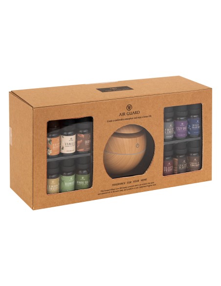 Coffret senteur Giro avec 12 huiles Beige Atmosphera