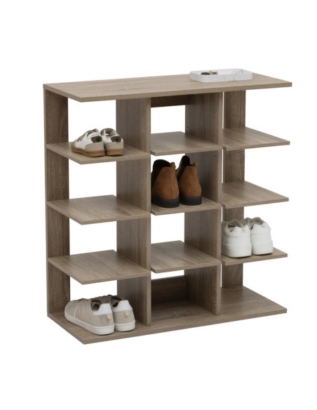 Range-chaussures Moduly 3 niveaux En Bambou Beige Five