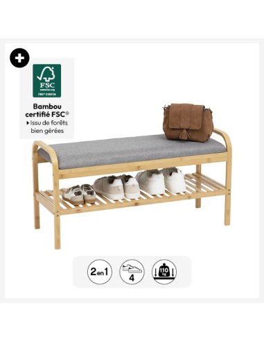 Range-chaussures banc Cosy Beige Five