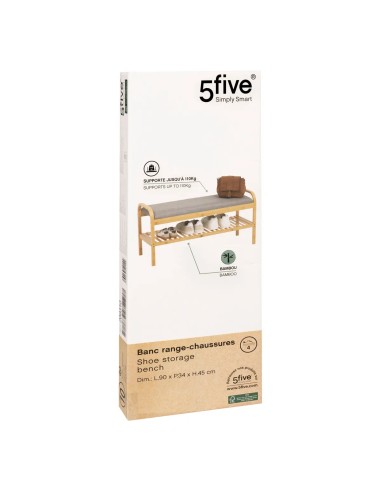 Range-chaussures banc Cosy Beige Five