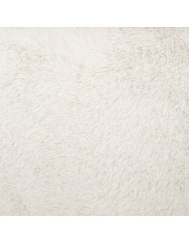 Pouf Pliant Ezzio Fourrure Blanc Atmosphera