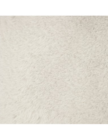 Pouf Pliant Double Ezzio Fourrure Blanc Atmosphera