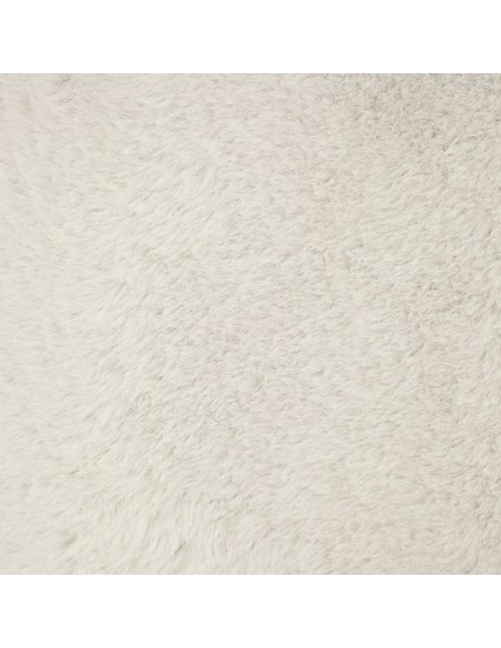 Pouf Pliant Double Ezzio Fourrure Blanc Atmosphera