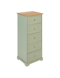Chifonnier 5 tiroirs Mohéa Vert Céladon Atmosphera
