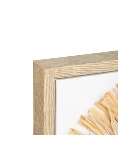 Décoration murale Inaya 70x50 Raphia Blanc Atmosphera 2