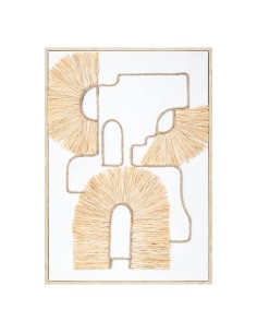 Décoration murale Inaya 70x50 Raphia Blanc Atmosphera