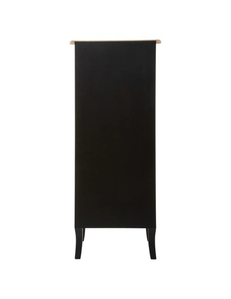 Chiffonnier 5 tiroirs Chrysa Noir Atmosphera