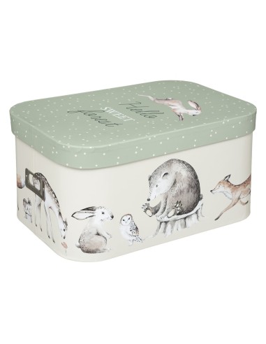 Lot de 3 boîtes de rangement Enfant Forêt Vert Atmosphera For Kids