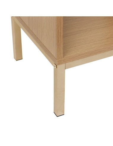 Bibliothèque Tasso 8 cases Effet Bois Beige Five