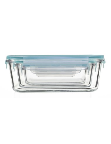 Lot De 3 Boites Clipeat Gm En Verre Five