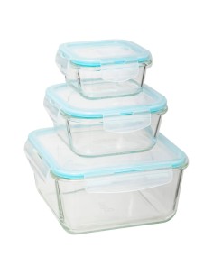 Lot De 3 Boites Clipeat Gm En Verre Five