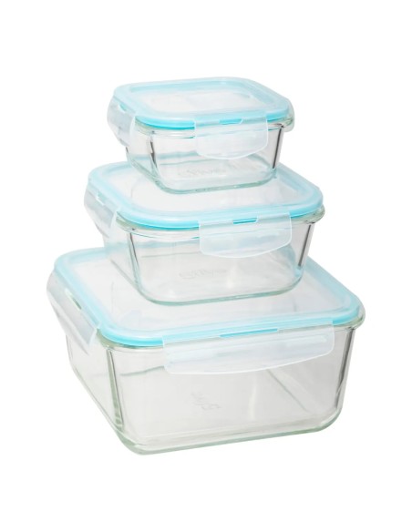 Lot De 3 Boites Clipeat Gm En Verre Five