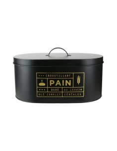 Boite À Pain En Métal Noir Cook Concept