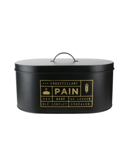 Boite À Pain En Métal Noir Cook Concept