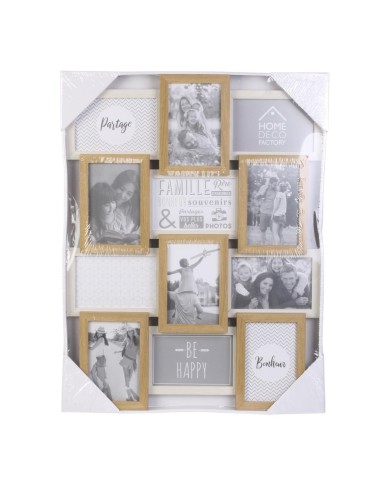 Pêle mêle 12 photos Beige Blanc Home Deco Factory