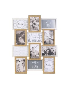 Pêle mêle 12 photos Beige Blanc Home Deco Factory