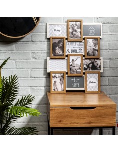 Pêle mêle 12 photos Beige Blanc Home Deco Factory 2