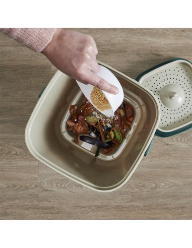 Composteur De Cuisine Beige 19L Home Deco Factory