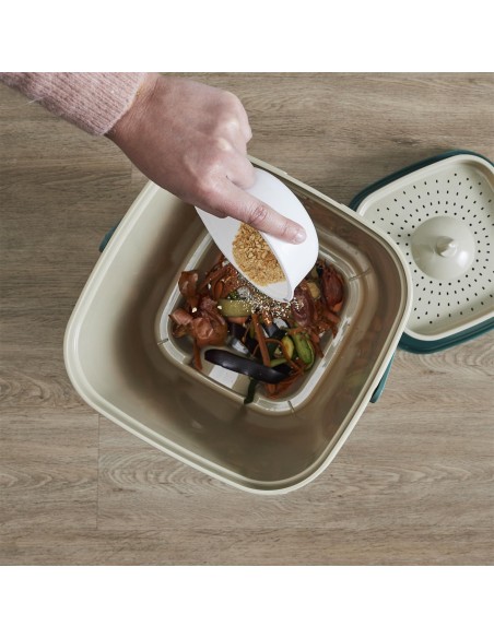 Composteur De Cuisine Beige 19L Home Deco Factory