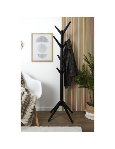 Portemanteau En Bois Arbre Noir Home Deco Factory