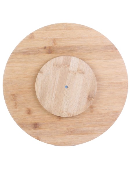Plateau De Service Rond Tournant En Bambou Cook Concept