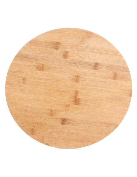 Plateau De Service Rond Tournant En Bambou Cook Concept