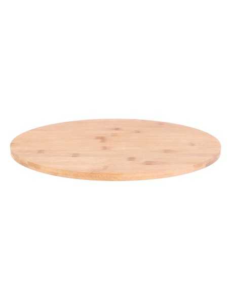 Plateau De Service Rond Tournant En Bambou Cook Concept