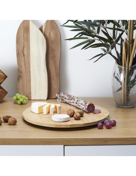 Plateau De Service Rond Tournant En Bambou Cook Concept