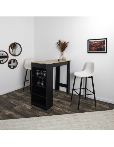 Lot De 2 Chaises De Bar Côtelé Scott Beige Home Deco Factory