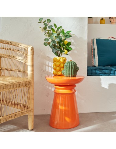 Table Café Totem Jaya D38 Orange Atmosphera