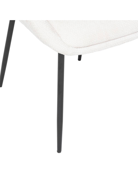 Chaise Seliso Chenille Beige Atmosphera