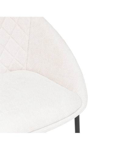 Chaise Seliso Chenille Beige Atmosphera