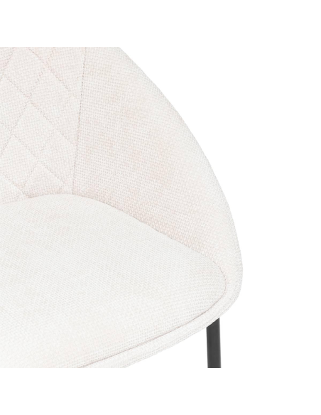 Chaise Seliso Chenille Beige Atmosphera