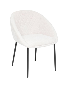 Chaise Seliso Chenille Beige Atmosphera