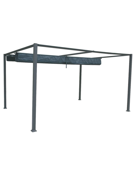 Toile Pour Tonnelle Palmeira 3x4m Gris Ardoise Hespéride