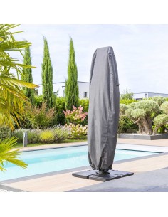 Housse De Protection Hambo Parasol Déporté L Gris Hespéride 2