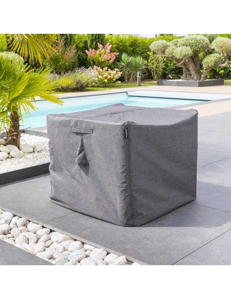 Housse De Protection Hambo Pour Table Carrée S Gris Hespéride