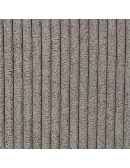 Coffre Pouf Pliable Côtelé Scott Taupe Home Deco Factory