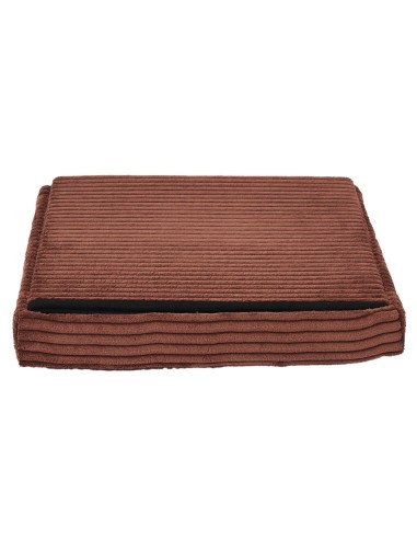 Coffre Pouf Pliable Côtelé Scott Terracotta Home Deco Factory