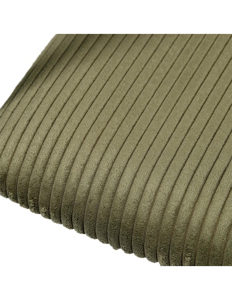 Coffre Pouf Pliable Côtelé Scott Vert Home Deco Factory